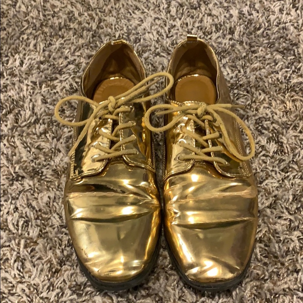 Size 7/8 etc! Gold Shoes